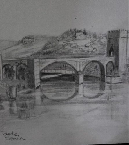 Pencil drawing, Toledo.